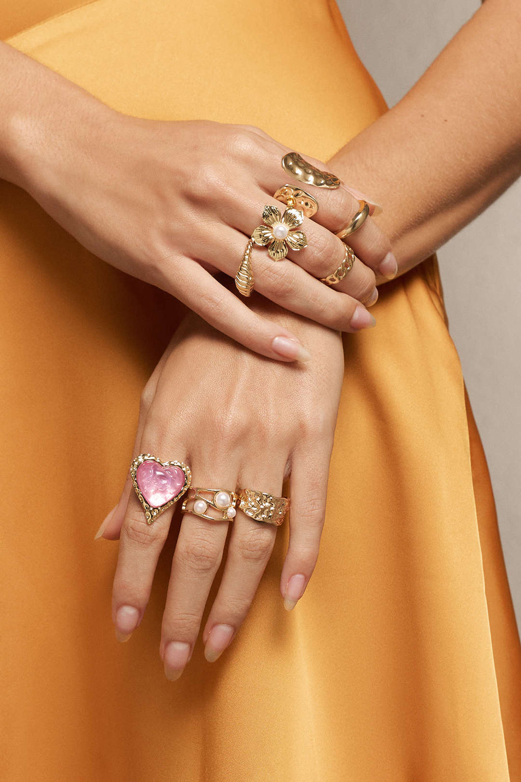 Maison Ardoise Heart Pearl Ring