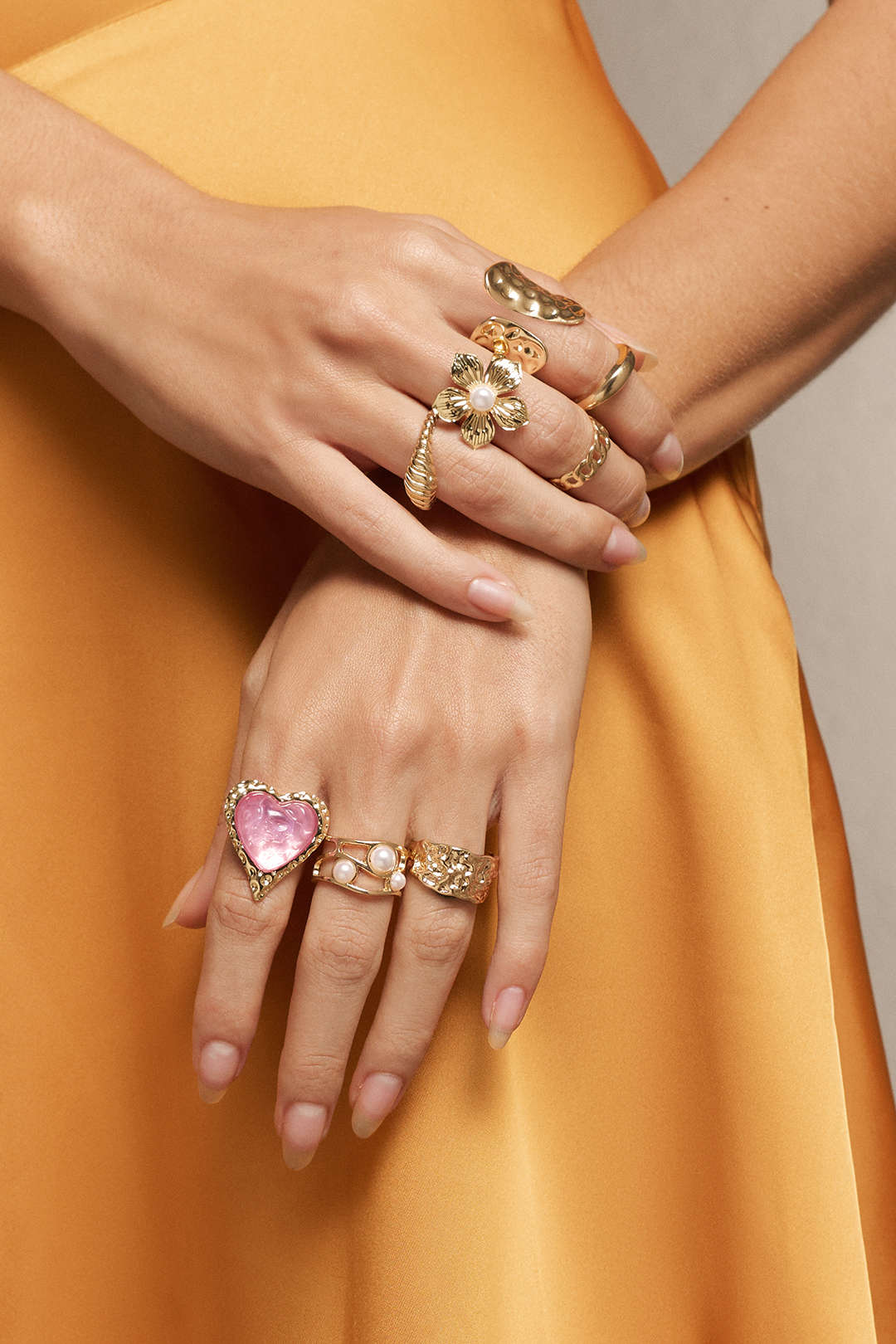 Maison Ardoise Heart Pearl Ring