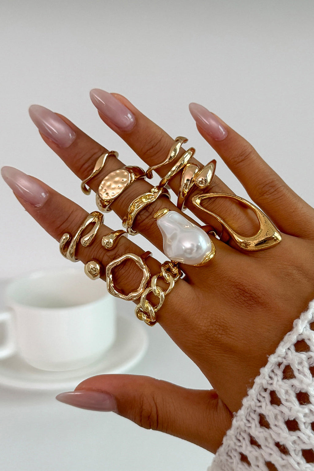 Maison Ardoise Pearl Ring