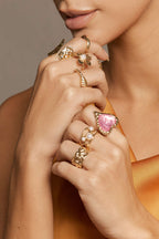 Maison Ardoise Heart Pearl Ring