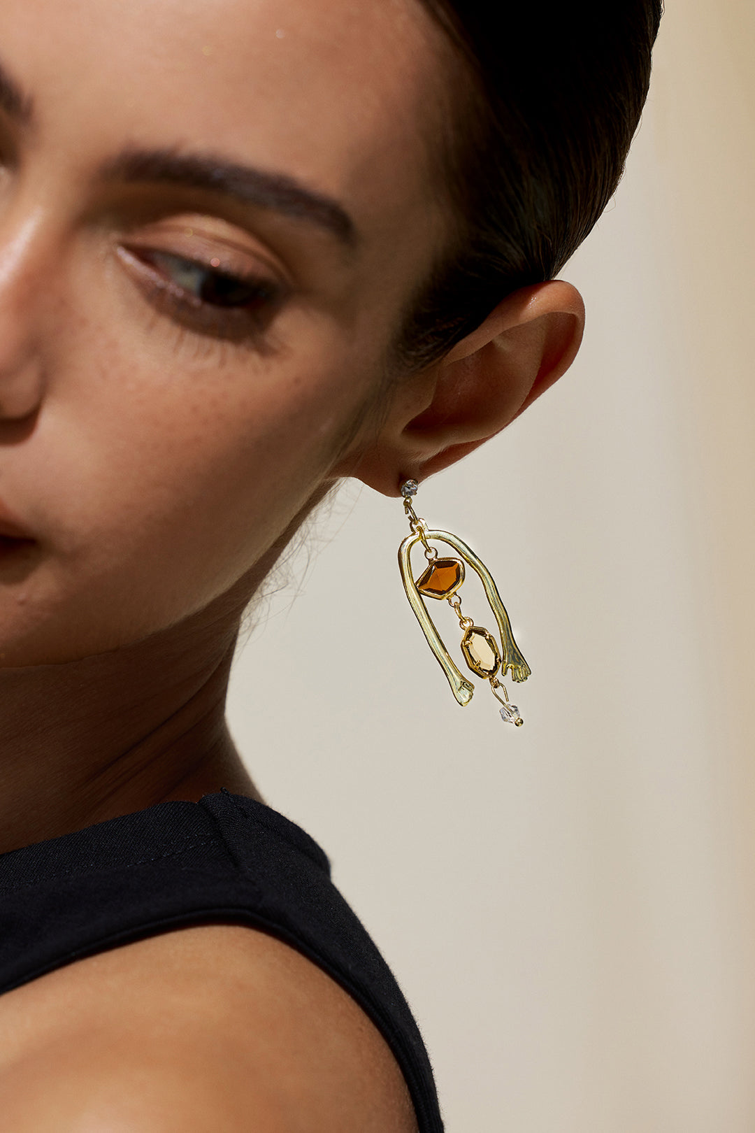 Maison Ardoise Asymmetrical Earrings