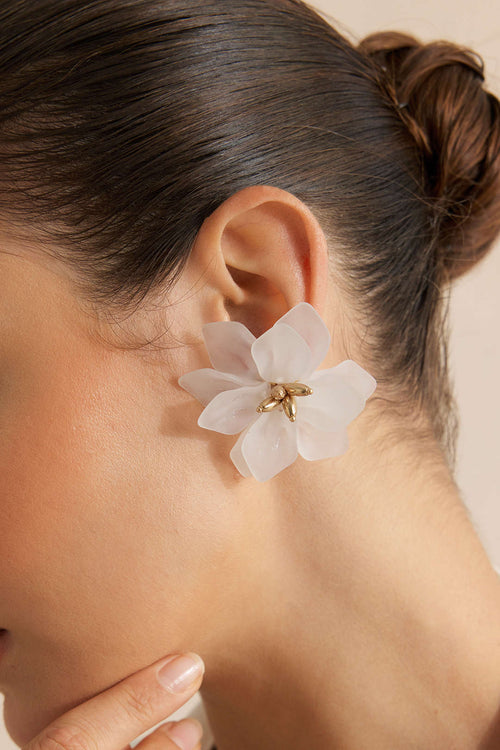 Maison Ardoise 3D Flower Earrings