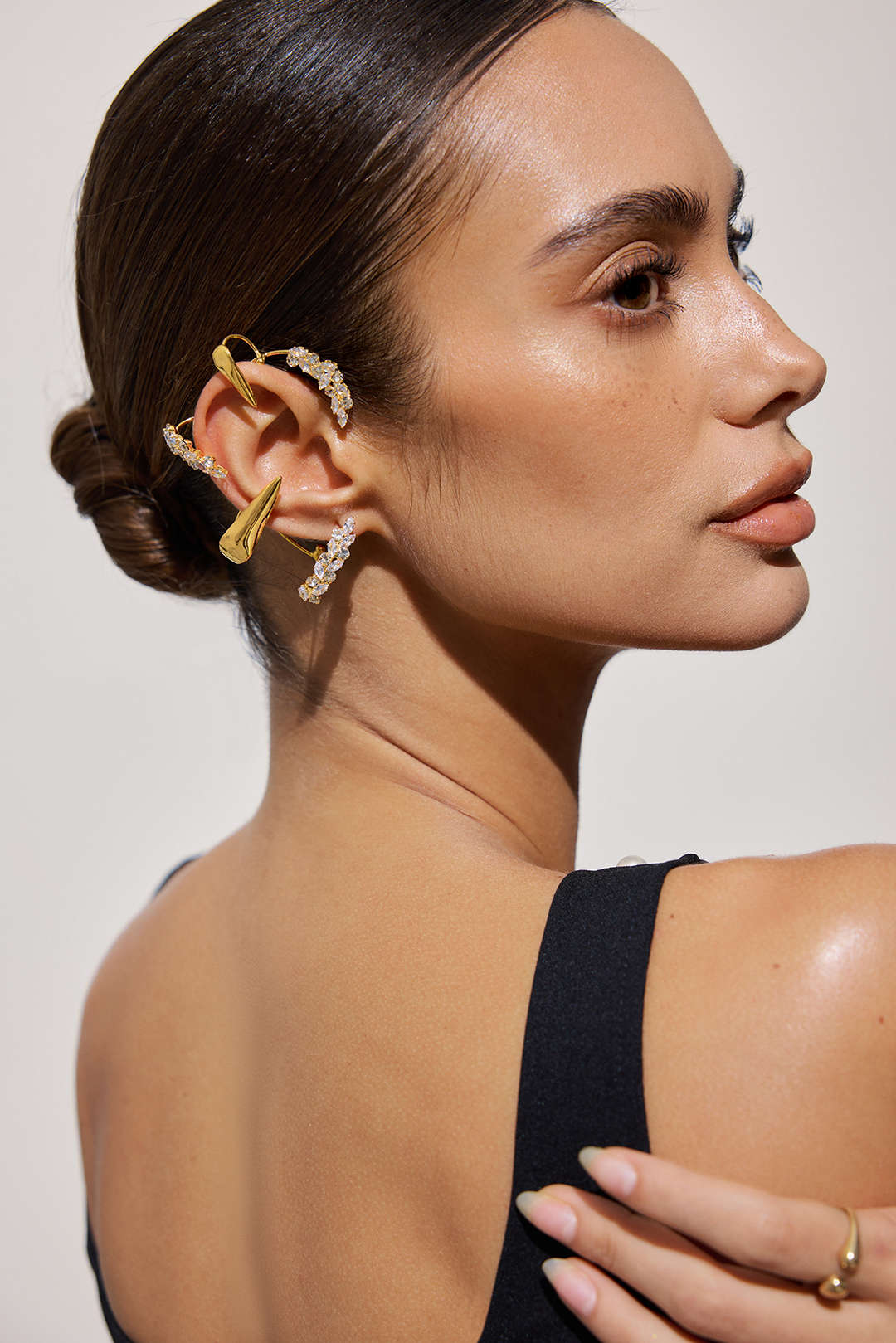 Maison Ardoise Rhinestone Earrings