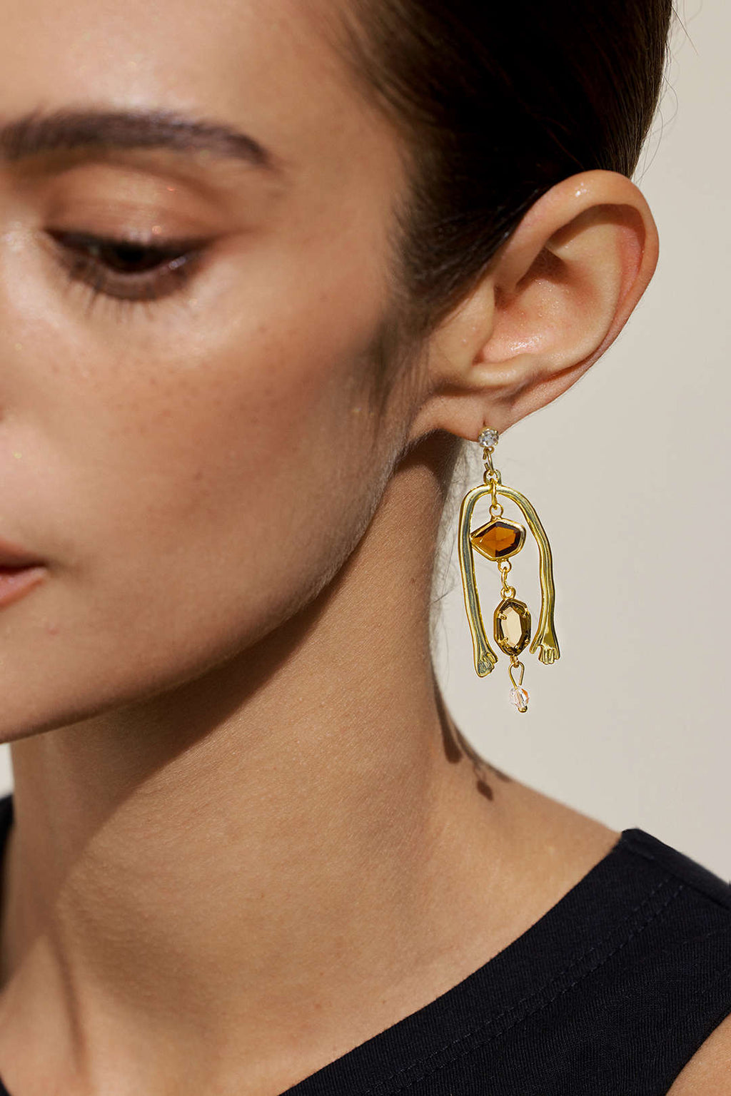 Maison Ardoise Asymmetrical Earrings